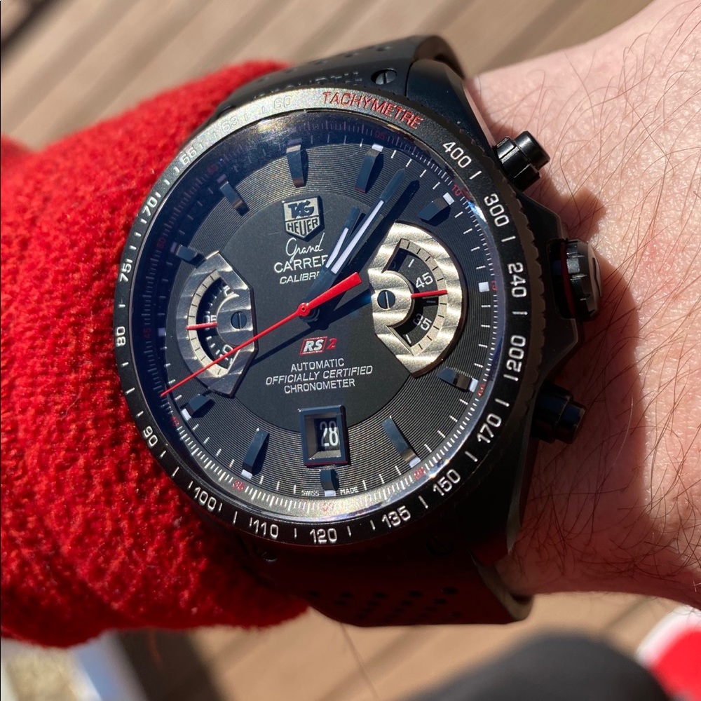 SOLD! Tag Heuer Grand Carrera (ref.CAV518B)
